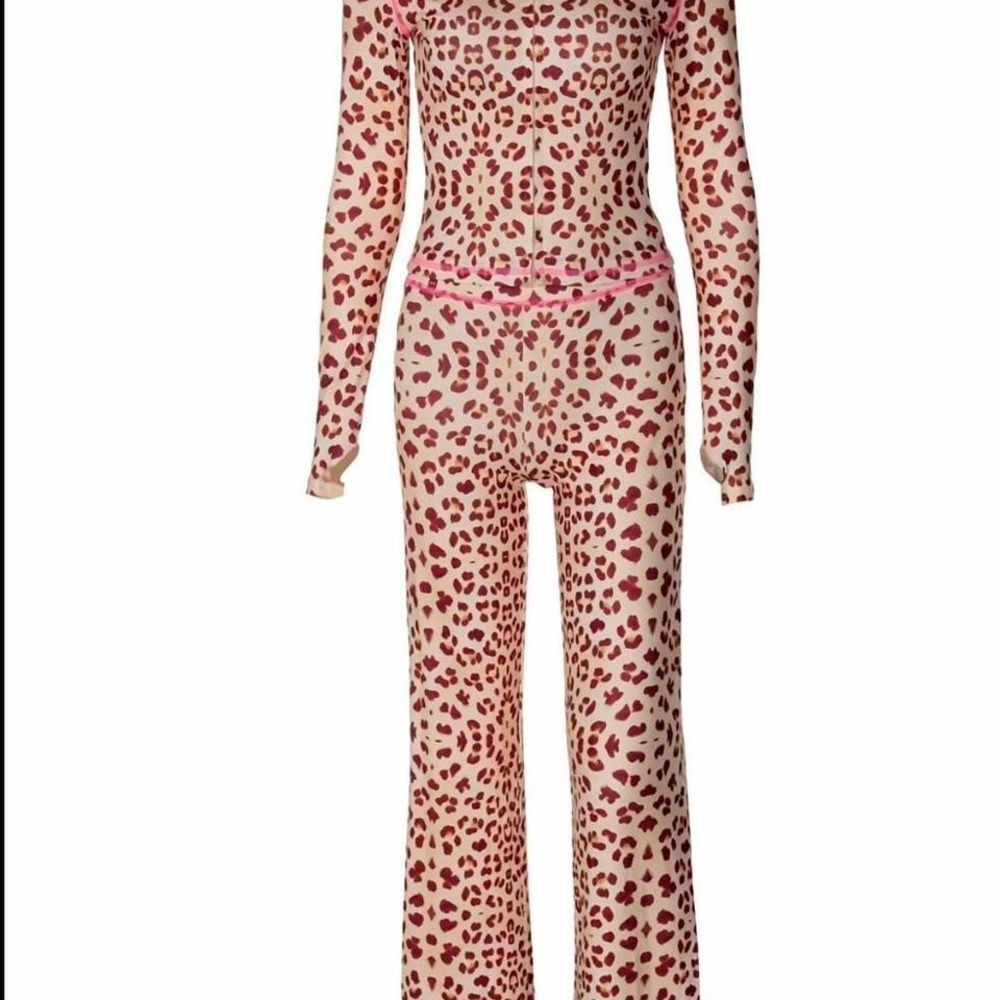 I.AM.GIA  leopard print two‎ piece set